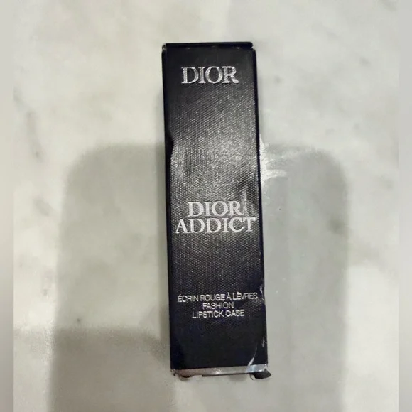 DIOR Addict Lipstick Case in a White Canvas Signature Monogram Dior Print. NIB - Picture 6 of 7